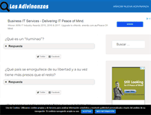 Tablet Screenshot of lasadivinanzas.com